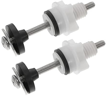 Tornillos de Montaje 1 Juego de Acero Inoxidable, para Asientos de Inodoro | Pernos para Bisagras, Repuesto de 304, Color Plata, para Instalación en Asiento y Tanque