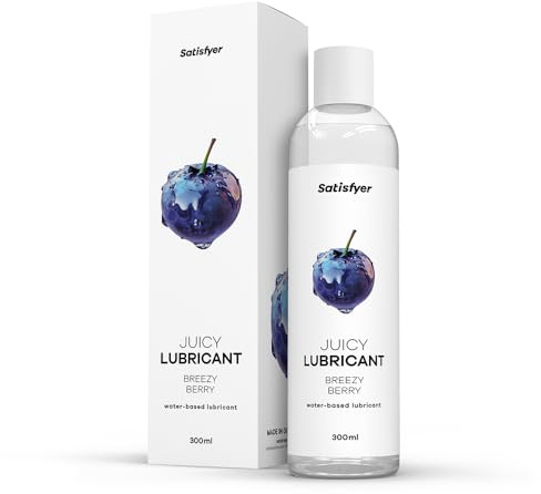 Satisfyer Breezy Berry | Wasserbasiertes Gleitmittel | 300 ml | Wasserbasiertes Gleitmittel für empfindliche Haut | Öl- & fettfrei, leicht abwaschbar & kondomgeeignet | Gleitgel für Sex