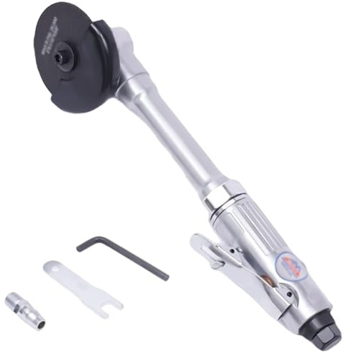Smerigliatrice angolare ad aria compressa con manico lungo, strumento di separazione pneumatico da 3 pollici 75 mm, taglio ad aria compressa da 1/4 pollici con velocità regolabile, rotazione a 360°