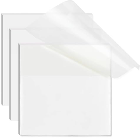 150 PCS Transparent Sticky Notes – 76mm Self-Stick Clear Note Pads – Removable Adhesive See-Through Tabs for Study, Books, School, Home and Office Use