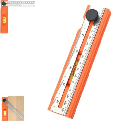 Adjustable Positioning Marking Protractor Tool, Multifunction Angle Finder Ruler for Woodworking, Measuring, Layout, and DIY Projects
