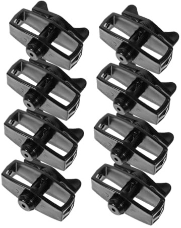 SEWACC Tendeur de Câble de Clôture Électrique Noir 8 Pièces en Plastique Robuste Portable pour Jardin et Fil Métallique