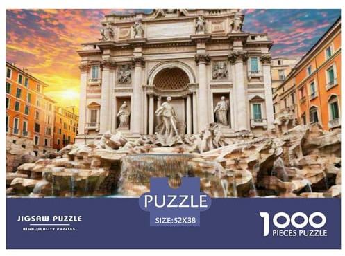 Fuente de Trevi, Italia 1000 Piezas Impresionante Puzzle Edificio Puzzle Inteligencia Juguete Entretenimiento Creativo Diversión Educativo 5