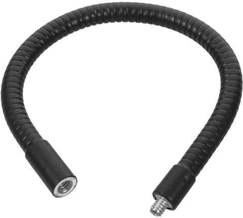 MUSISALY Asta di Prolunga in Metallo per Supporto Telefono e Microfono da Tavolo 30 Cm Flessibile Filettatura 1/4 Compatibile Smartphone Fotocamere per Riprese e Registrazioni