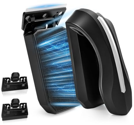 AMFUN Scheibenreiniger Aquarium Magnet, Aquarium Scheibenreiniger Magnet, Magnetischer Aquarienreiniger mit 2 Abnehmbarem Schabern, für GlastüRen Und Fischglasbecken | Abnehmbare Schaber, Magnetbefestigung, Aquariumpflege, 2-in-1 Design