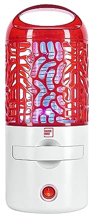 SWISSINNO Insektenvernichter - Mobile Insekten-Falle 4 Watt LED mit Li-ion Akku - Wiederaufladbar - Stylish - Robust, Sicher für Kinder + Haustiere, ohne Gift. Gut geeignet für Camping