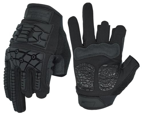 Seibertron T.T.F.I.G 2.0 Destrezza tattico Militari Unisex Guanti Flessibile Protezione per Caccia da Combattimento Airsoft Paintball Motorcycle Moto Equitazione Esterno Guanti Nero M