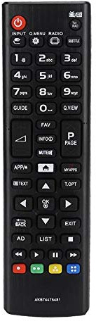 MAGT Universal TV-Fjärrkontroll - ABS-Material Skal Kompatibel Med LG AKB74475481 - Batteridriven
