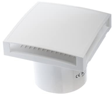 EUROPLAST Ø 100mm Weiß Bad-Lüfter mit Front, Leise Ventilator Lichtschalter-Aktivierung