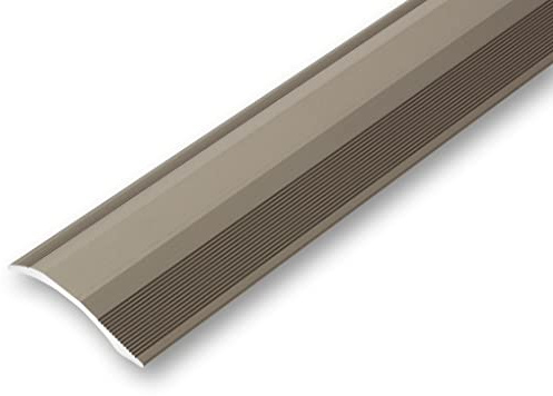 NALine® Höhenausgleichsprofil 45 x 1700 mm Edelstahl-Look selbstkl. | Übergangsprofil zum Ausgleich gleichm. Höhenunterschiede von 2 - 20 mm