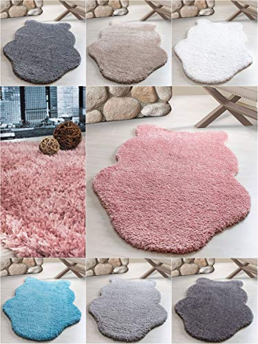 Ayyildiz Magnifique Tapis Shaggy SCHAFFELL, à Poils Longs, à Poils Longs, Flokati 45 mm en différentes Couleurs et Tailles, certifié Oeko Tex, Taille:133 x 190 cm, Couleur:Rosa