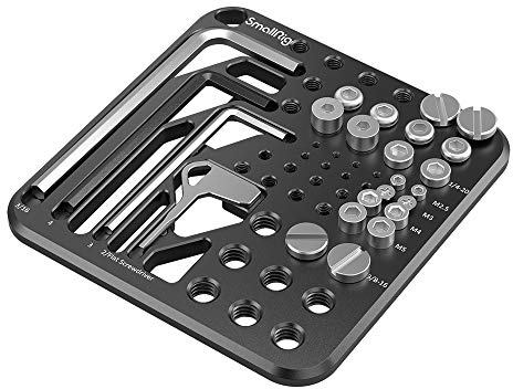 SMALLRIG Piastra Portaoggetti con Vite e Chiave Esagonale Confezione Set di Cacciaviti - 3184