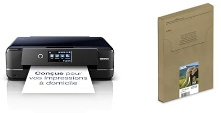 Epson Photo XP-970 Stampante Fotografica A3 3-in-1, Dotata di Wi-Fi ed Ethernet, Stampa Facile da Mobile & 24 Serie Elefante, Cartuccia Originale Getto d'Inchiostro Claria Photo HD, Formato XL