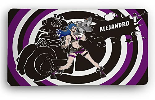 Schreibtischunterlage Papier. Custom Mousepad. Gaming Mauspad. Schreibtischunterlage. 600 * 350 * 2mm. Unterseite aus rutschfestem Gummi. Jinx LOL