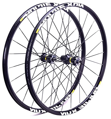 RUJIXU Mountainbike Laufrad 26 27,5 29 Zoll Scheibenbremse MTB Fahrrad Laufradsatz Double-Layer-Felge Abgedichtetes Lager QR 8 9 10 11-Fach Kassette Carbon-Nabe (Color : Black hud, Size : 29)