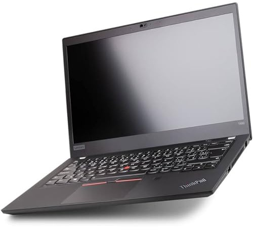 Lenovo Ordinateur Portable ThinkPad T490 (reconditionné) Écran 14, processeur Intel i5-8265U, mémoire RAM DDR4 16 Go, Disque SSD 512 Go, Webcam, Windows 11 Pro + Package