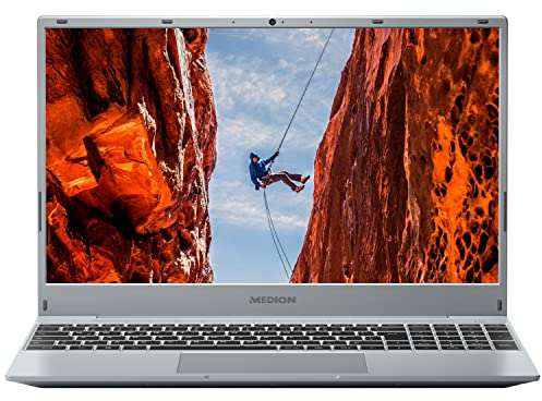 MEDION E15309 39,5 cm (15,6 Zoll) Full HD Laptop (AMD Ryzen 5 5500U, 512GB PCIe SSD, 8GB DDR4 RAM, WLAN, HD Webcam, Win 11 Home)