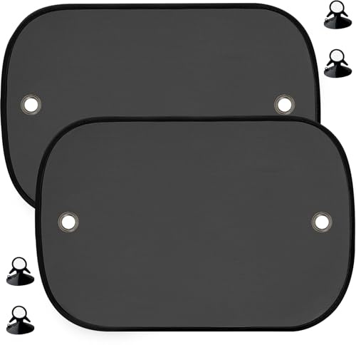 Pare Soleil Voiture Bébé, Protection UV/Chaleur, Pare-Soleil Fenêtre de Voiture pour Enfant, Sac de Rangement, 50 x 30cm (2 pièces)