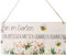 bumblebee Garden sign, garden, funny, hobby, birthday present, beautiful shabby style,handmade wooden sign