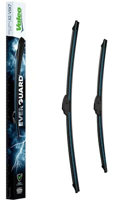 VALEO EVERGUARD - VSK7 - Juego de escobillas limpiaparabrisas planas de silicona de larga duración X2- Longitudes: 530mm/480mm - Delanteras - Juego de 2 unidades - 566023