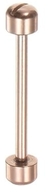Tube de tige de vis de montre droit en acier inoxydable pour réparation de bracelet de montre - Outil de bricolage - Accessoires de chaîne plate - Vis d'arbre de connexion pour montre en céramique,
