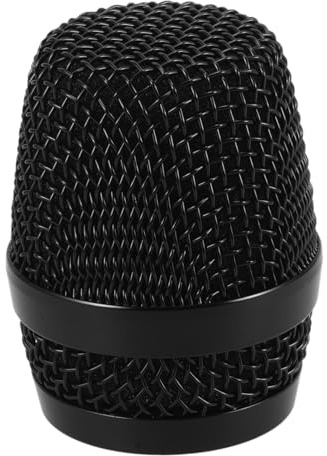 GOOHOCHY Ersatz Mikrofon Gitterkopf Metall Kompatibel mit Bayer Mikrofon Metallgitter mit Schwamm Zubehör für Drahtlose Mikrofone Pop Schutz für Audio Profis