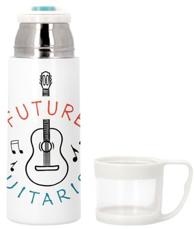 Bouteille thermo en Inox avec Tasse Intégrée - Future Guitarist Music Artist - 350ml - Bouteille Isotherme