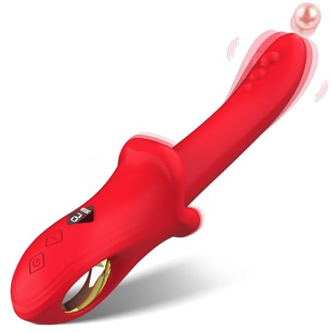 Vibradorador Mujer Juguetes Eróticos Pene Realisticos Clítoris Femenino Vibrador Plug Anales 10 Modos Vibradores Consoladores.. para Mujer con Vibración