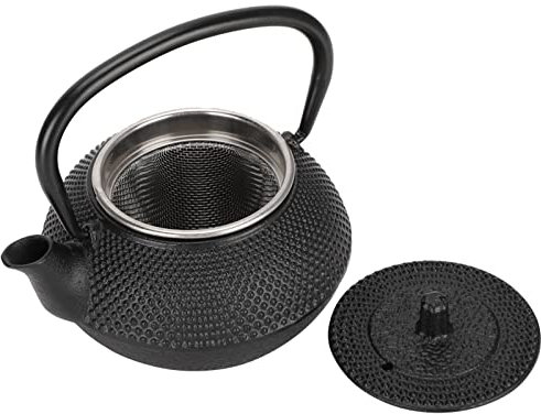 300 Ml de Tetera Japonesa de Hierro Fundido, Tetera de Hierro Fundido para Usar en Casa con Colador Modelado en Caldera de té Japonesa