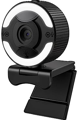 AIRYSSFU Cámara Web, USB HD Webcam Autofocus Micrófono Incorporado 1920 X 1080P 30fps Web CAM Cámara for computadoras portátiles de Escritorio Juego PC for conferencias
