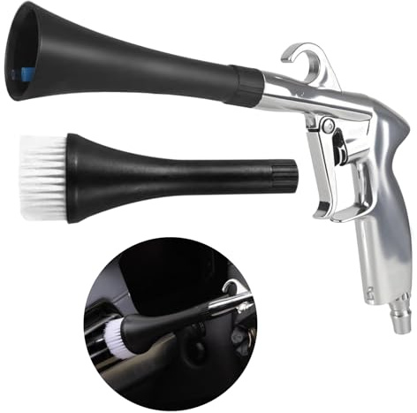 Homshsjhkis Soufflette Air Comprimé, Soufflette Compresseur, Pistolet Nettoyage Voiture à Air Comprimé, Haute Pression Blow Gun Pistolet, Poignée Ergonomique pour Nettoyer Voitures, Sols et Plafonds