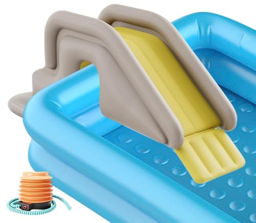 Tobogán Acuático Inflable para Piscina - Toboganes de Agua Exteriores para Centro de Juegos y Ocio | Toboganes Inflables para Piscina Y Piscinas Enterradas
