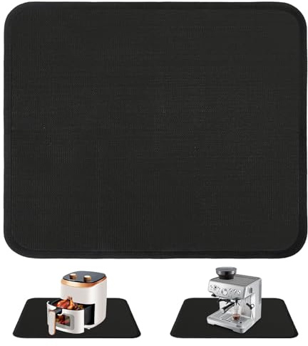 Heat Resistant Mat for Air Fryer Heat Mats for Kitchen 45x38 cm Heat Proof Mat Fireproof Silicone Mats for Coffee Machine Oven Microwaves