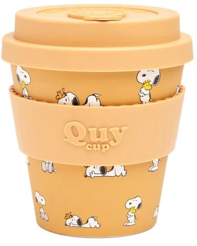 QUY CUP Taza de café para llevar Peanuts 230 ml (Woodstock)