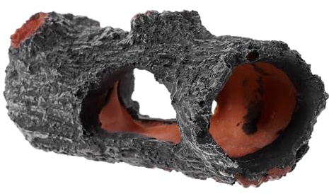 Artibetter Souche D'aquarium Réaliste Cachette pour Reptiles et Poissons en Résine, Décoration Tronc d'arbre Artificiel, Taille 12, Décor Naturel pour Terrarium et Aquarium