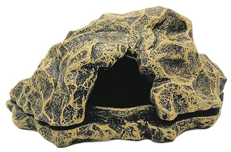 Cueva para Reptiles, Simulación de Roca para Lagartos, Reptile Rock Cave Habitat Decoración Ornamento Escondite