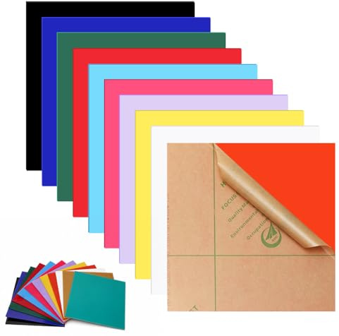 10 piezas de placa de acrílico multicolor de 20 * 20 * 3 cm, placa de plástico de acrílico, para grabados láser en placas, maquetas, exhibiciones, marcos de fotos, manualidades y proyectos de