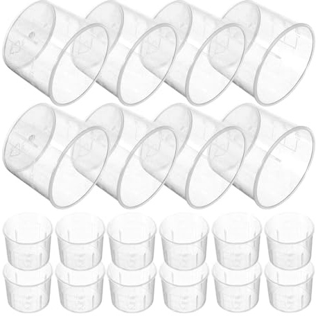 HEMOTON Measuring Cups Small Beakers 100pcs 15ml Laboratory Beakers Graduated Versatile Measuring Tool for Kitchen and Laboratory Use