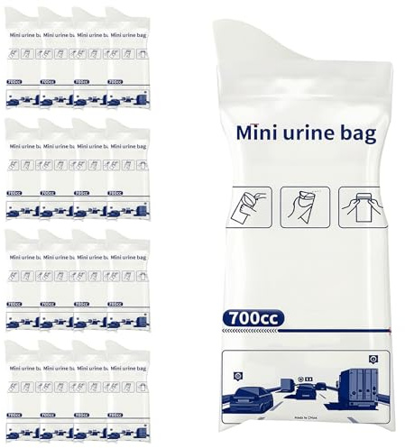 Lwezgi 17 Stück Urinbeutel für Unterwegs, Nottoilette für das Auto, 700ml Einweg Urinbeutel, Super Saugfähig, Schnell Aushärtend, für Camping & Stau