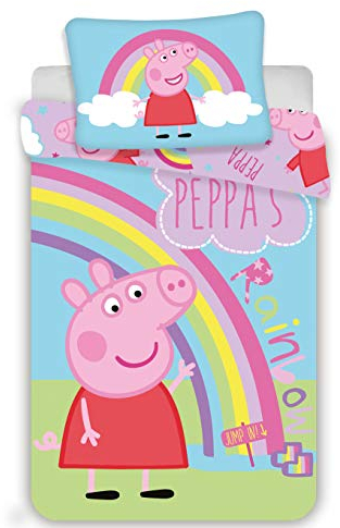 Jerry Fabrics PEP016 Baby Bettwäsche Peppa Wutz 100x135 cm