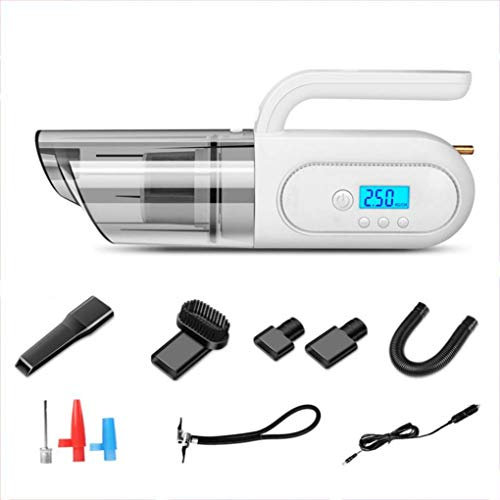 Aspirateur De Voiture, Aspirateur De Voiture à Aspiration Forte 4000PA Aspirateur à Main Haute Puissance 120W Pour Voiture, Aspirateur De Voiture Avec Fil DC 12V Pour Voiture Humide / Sèche, White