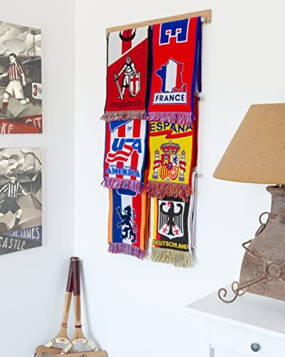 Estante de exhibición de Bufandas Deportivas - Soporte de exhibición de Bufandas de fútbol (1x módulo)