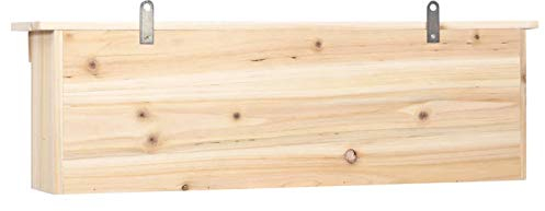 Tidyard Spatzenhaus 5-Fach Kolonienbrüter Spatzenvilla Vogelhaus 68x15x21 cm Tannenholz