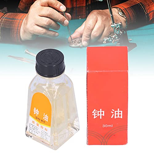 YUYTE 30 Ml Uhrenschmieröl, 100% Synthetische Schmierung für Antike Mechanische Taschenuhren, Professionelles Wartungsöl für Uhrmacher Kinematische Viskosität: 17-21 CST (50 ° C)