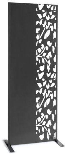 IDMarket - Dekoratives Universalpaneel 150 x 50 cm Flower grau halb durchbrochen an der Seite
