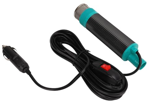 Aramox Bomba extractora 12V 5M | Transferencia, diésel queroseno agua, 5m cable, para coche y depósito