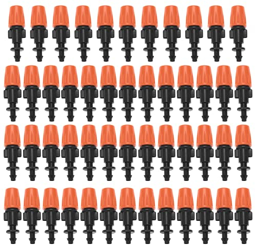Misting Nozzles Atomization Adjustable Nozzles Single Hook Set Sprinkler Head Nozzle for Orange 50Pcs Micro Sprinkle Spray Head Sprinkler Heads