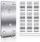 Connettore piatto Shinfly, 10 pezzi (40 mm x 100 mm) connettore piatto in acciaio inossidabile con 60 viti, ferro piatto in acciaio inossidabile forato, per mobili, sedia, tavolo, finestra