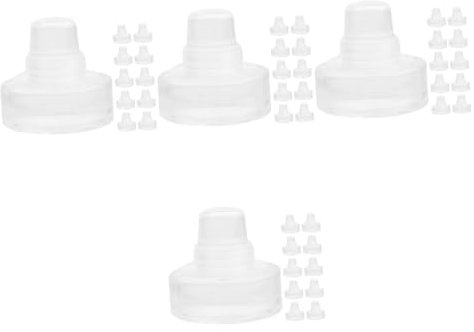 ABOOFAN 48 Stk Weinkorken Wasserflasche Isoliert Weinstopfen Hydro Wasserflaschen Bierflaschenverschluss Wasserflasche Für Kinder Versiegelter Weinverschluss Weinsparer Glas Transparent