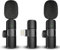 DigitConvert Mini microfono Lavalier microfono wireless per iPhone, microfono Bluetooth Plug-Play, 2 microfoni wireless con cancellazione del rumore/muto per Live, Vlog